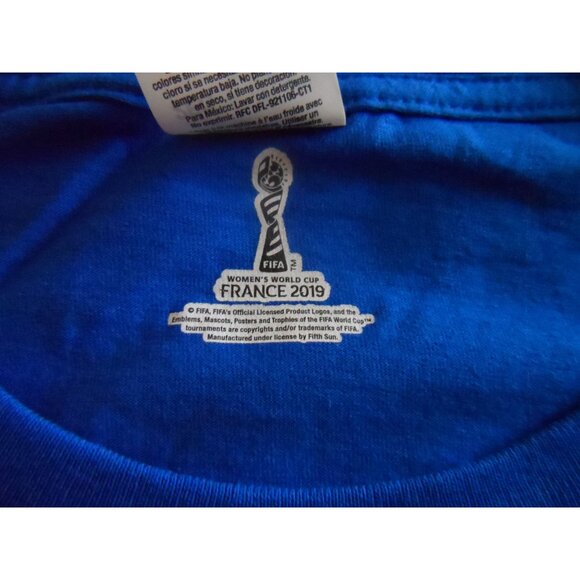 FIFA Shirt USA Womens World Cup France 2019 Team T-Shirt Mens 2XL Blue - Picture 8 of 8